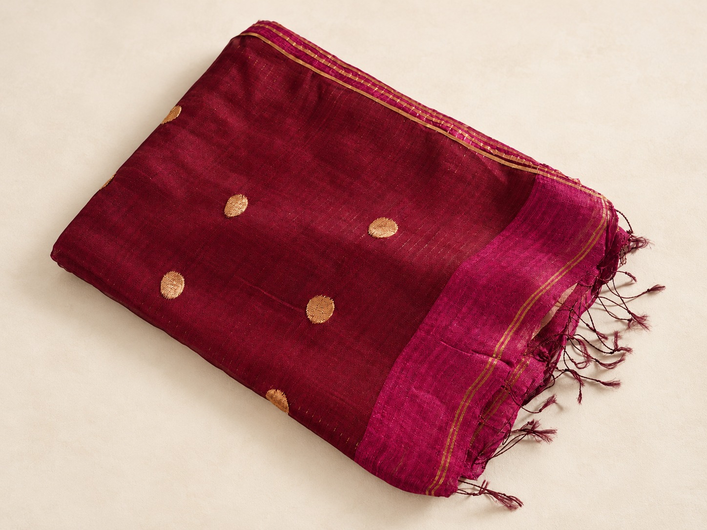 Handloom Muslin Matka Saree